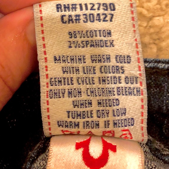 True Religion blue jeans size 24 - Picture 3 of 6